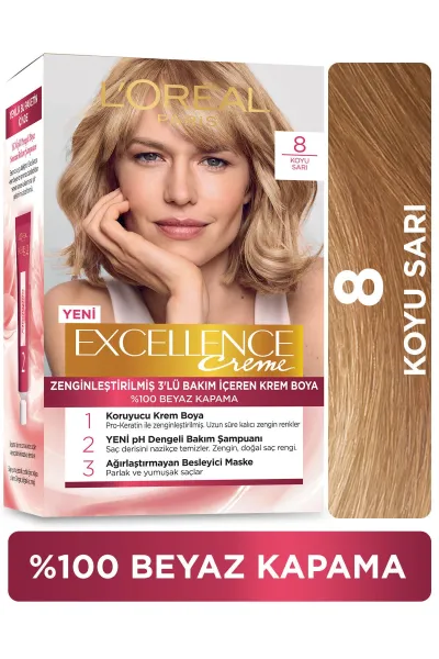 L'Oreal-Paris-لورال-پاریس--پک-رنگ-موی-شماره-8-