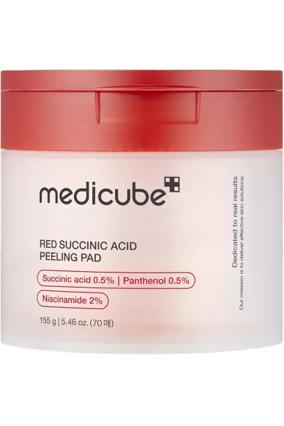 Medicube-مدی-کیوب--پد-ضدجوش-و-لایه-بردار-سوکسینیک-اسید-