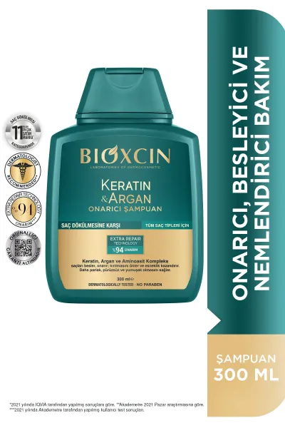BIOXCIN-بیوکسین--شامپو-ضد-ریزش-مو-کراتین-+-آرگان-