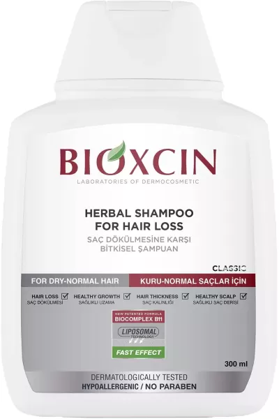 BIOXCIN-بیوکسین--شامپو-کلاسیک-ضدریزش-موهای-خشک-تا-نرمال-