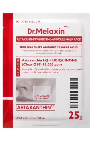 Dr.Melaxin-دکتر-ملاکسین--پک-ماسک-ورقه-ای-روشن-کننده-آستاگزانتین-و-ترانگزامیک-اسید-
