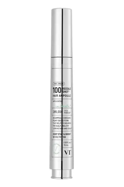 وی‌تی-کازمتیک-(VT-Cosmetics)-وی‌تی-کازمتیک-(VT-Cosmetics)--آمپول-مو-ریدل-شات-100-وی-تی-کازمتیک-احیا--ضد-ریزش-و-تقویت-مو-