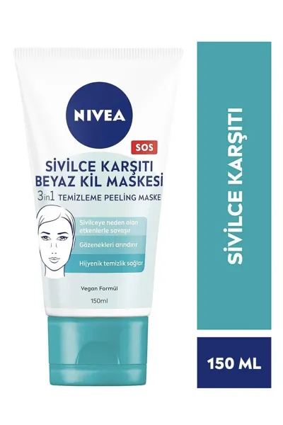 NIVEA-نیوآ--ماسک-۳-کاره-سم-زدا-خاک-رس-سفید-