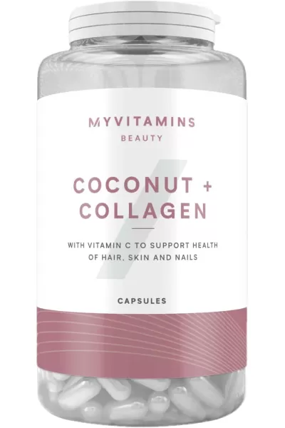 MYVITAMINS-مای-ویتامین--مکمل-۱۸۰-تایی-نارگیل-+-کلاژن-