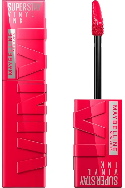 خرید رژ لب شاین مایع 16 ساعته سوپر استی VINYL INK رنگ میبلین نیویورک Maybelline New York