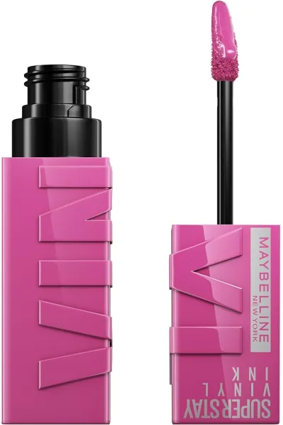 خرید رژ لب شاین مایع 16 ساعته سوپر استی VINYL INK رنگ میبلین نیویورک Maybelline New York