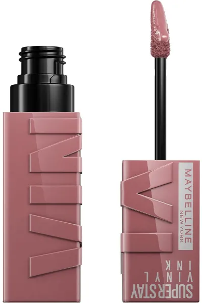 خرید رژ لب شاین مایع 16 ساعته سوپر استی VINYL INK رنگ میبلین نیویورک Maybelline New York