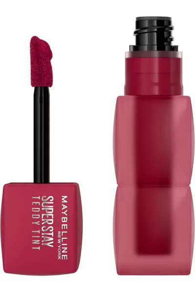 Maybelline New York میبلین نیویورک  تینت لب مات مخملی 12 ساعته مدل Teddy Lip Tint رنگ WILD AT HEART 