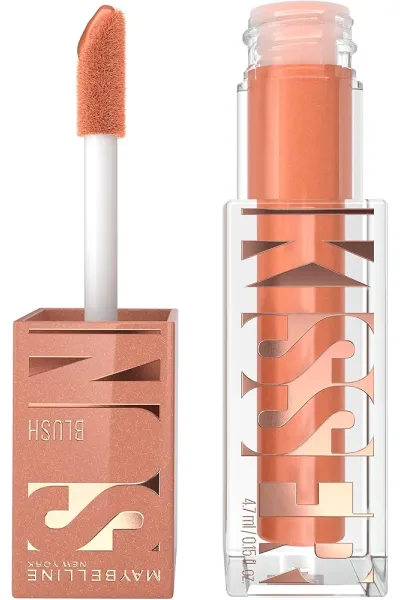 Maybelline New York میبلین نیویورک  رژگونه مایع مات و بادوام Sunkisser رنگ 01 Downtown Rush 
