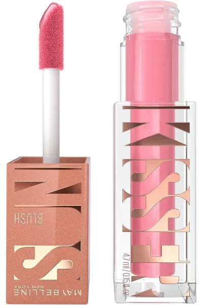 Maybelline New York میبلین نیویورک  رژگونه مایع مات و بادوام Sunkisser رنگ 05 Blazing Blush 