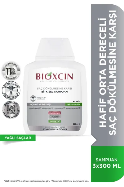 BIOXCIN-بیوکسین--شامپو-کلاسیک-ضد-ریزش-موهای-چرب-