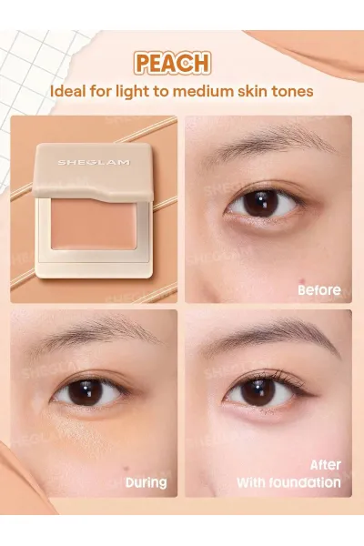  تصویر 2 : Sheglam شیگلم  کانسیلر اصلاح رنگ زیر چشم رنگ Peach  