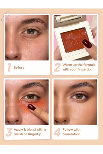  تصویر 7 : Sheglam شیگلم  کانسیلر اصلاح رنگ زیر چشم رنگ Paprika  