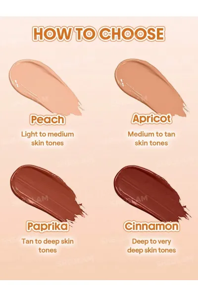  تصویر 4 : Sheglam شیگلم  کانسیلر اصلاح رنگ زیر چشم رنگ Cinnamon  