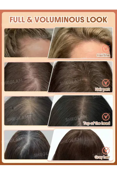  تصویر 3 : Sheglam شیگلم  اسپری فیبر مو سه بعدی پوشاننده ریشه و کم‌پشتی مو رنگ قرمز Red  