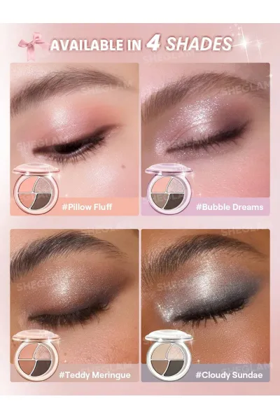  تصویر 5 : Sheglam شیگلم  پالت سایه چشم مینی دی دریمر رنگ Teddy Meringue  