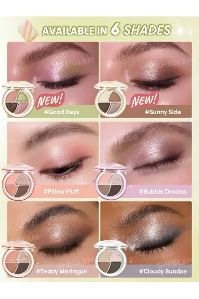  تصویر 7 : Sheglam شیگلم  پالت سایه چشم مینی دی دریمر رنگ Good Days  