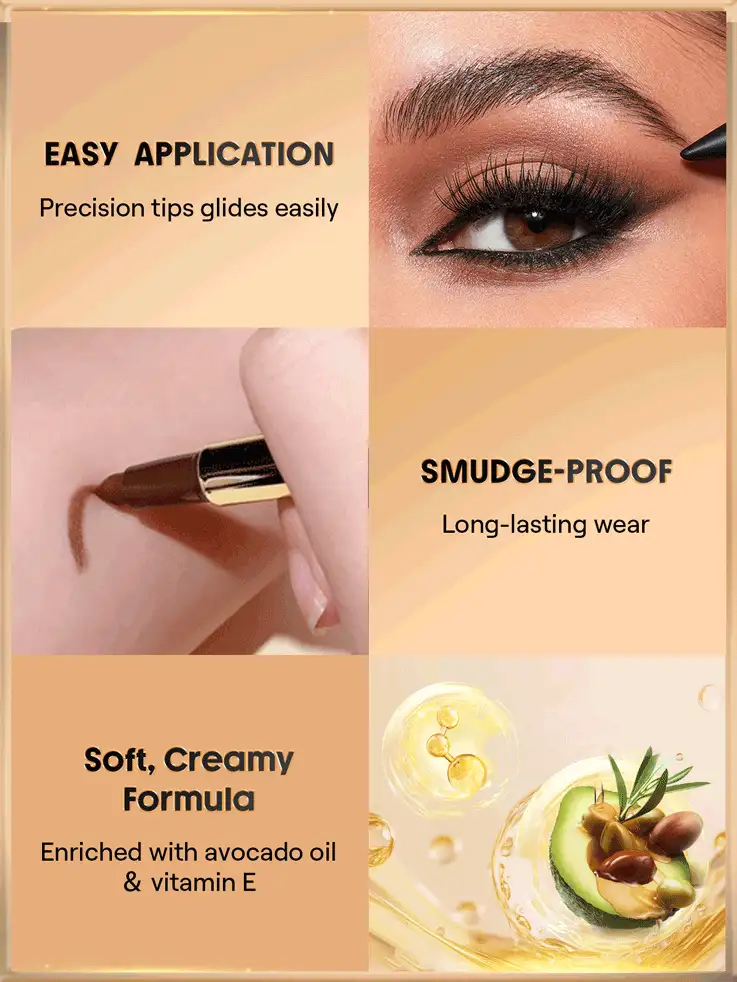  تصویر 2 : Sheglam شیگلم  مداد چشم کرمی رنگ مشکی  