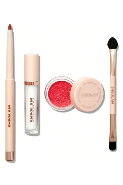 کیت برق لب اکلیلی شیگلم مدل Lip Dazzler Glitter Kit رنگ Red Carpet شیگلم Sheglam
