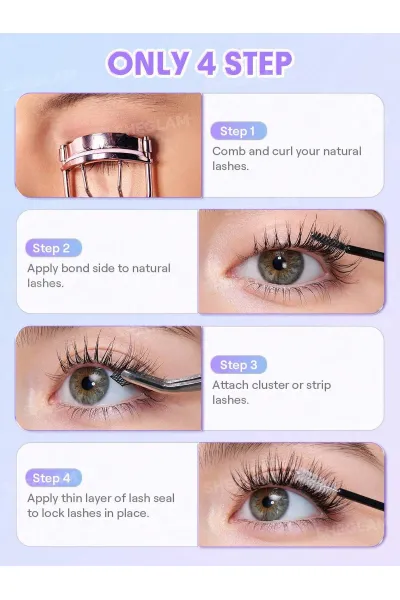  تصویر 4 : چسب و تثبیت کننده مژه مصنوعی شیگلم Sheglam 
