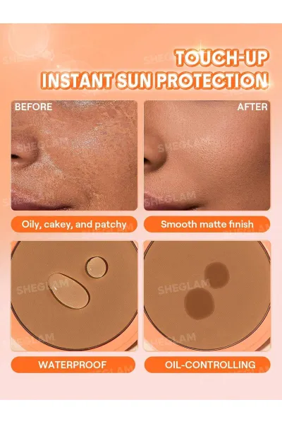  تصویر 3 : پودر فیکس و محافظت کننده SPF 30 رنگ Cocoa Loco شیگلم Sheglam 