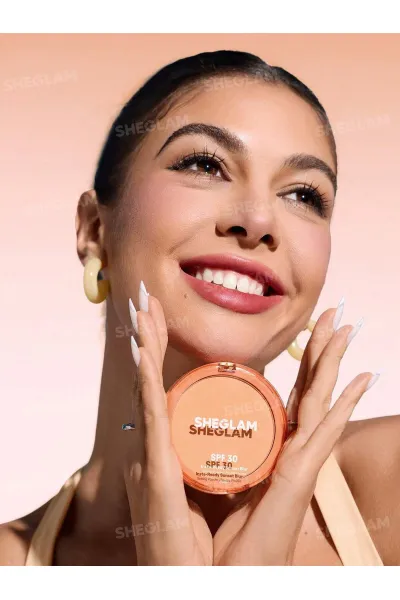  تصویر 7 : پودر فیکس و محافظت کننده SPF 30 رنگ Natural Linen شیگلم Sheglam 