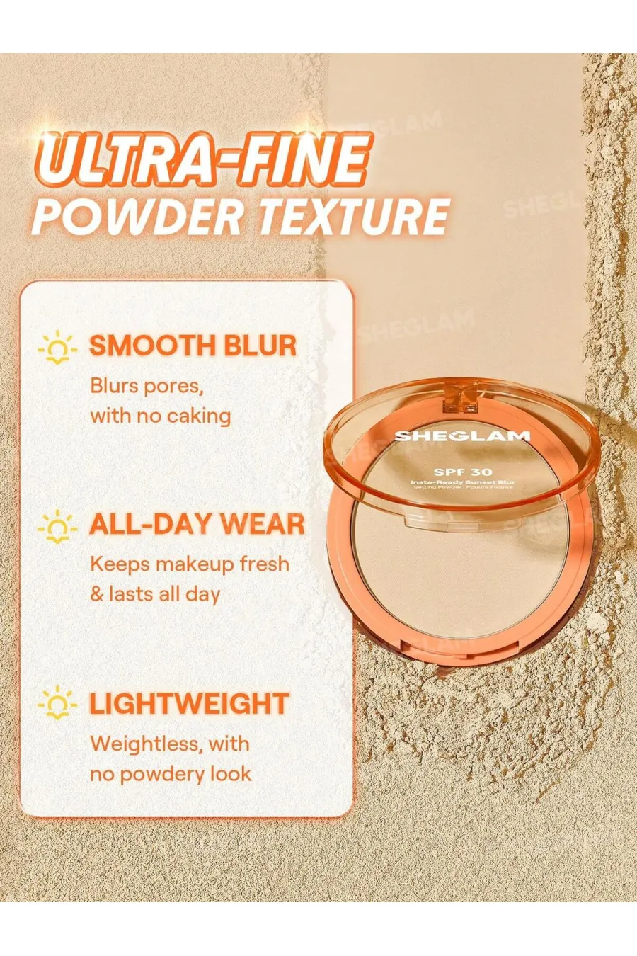 مزایای استفاده از پودر فیکس و محافظت کننده SPF 30 رنگ Bisque شیگلم Sheglam Sheglam Insta-Ready Sunset Blur Setting Powder-10 Bisque مزایای استفاده از پودر فیکس و محافظت کننده SPF 30 رنگ Bisque شیگلم Sheglam Sheglam Insta-Ready Sunset Blur Setting Powder-10 Bisque
