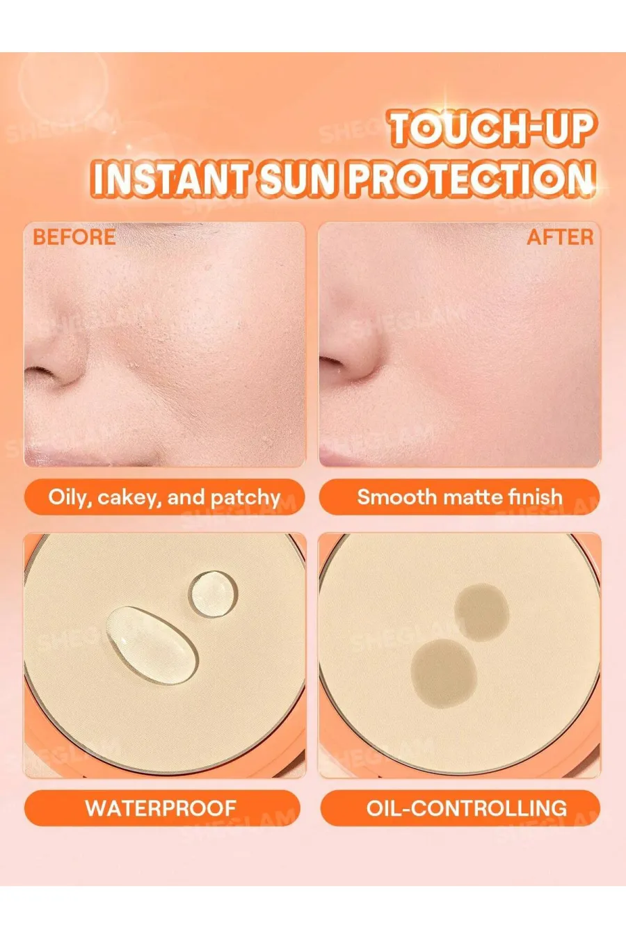 مشخصات Sheglam Insta-Ready Sunset Blur Setting Powder-10 Bisque مشخصات Sheglam Insta-Ready Sunset Blur Setting Powder-10 Bisque