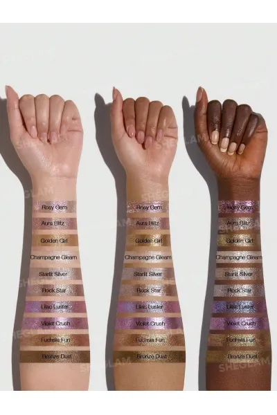  تصویر 6 : سایه استیکی ژله‌ای کریستال رنگ Bronze Dust شیگلم Sheglam 