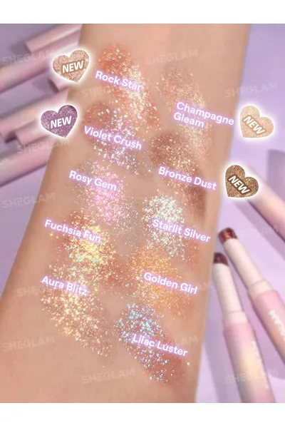  تصویر 2 : سایه استیکی ژله‌ای کریستال رنگ Bronze Dust شیگلم Sheglam 