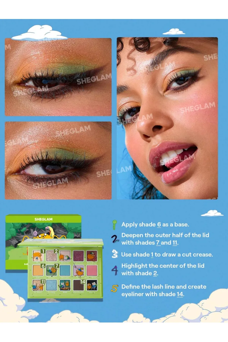 درباره پالت سایه ادونچر تایم Land Of Ooo شیگلم Sheglam (Sheglam Adventure Time | SHEGLAM Land Of Ooo Palette) درباره پالت سایه ادونچر تایم Land Of Ooo شیگلم Sheglam (Sheglam Adventure Time | SHEGLAM Land Of Ooo Palette)