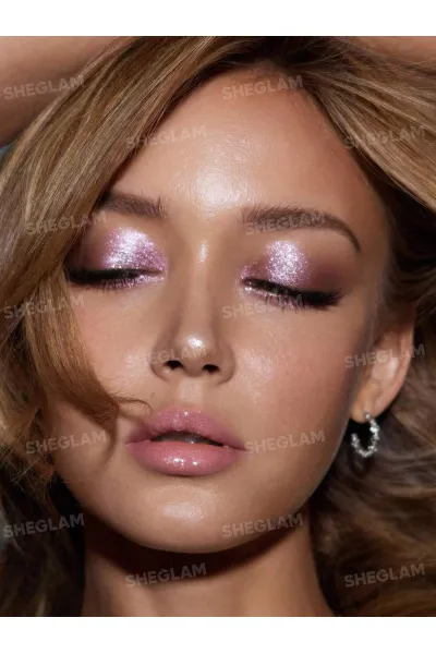  تصویر 6 : سایه چشم دو رنگ پخته شده ژله‌ای براق رنگ Ultraviolet Strobe شیگلم Sheglam 