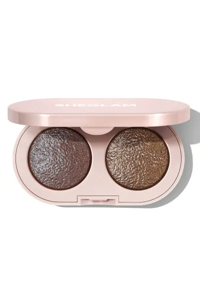 سایه چشم دو رنگ پخته شده ژله‌ای براق رنگ Starlight Veil شیگلم Sheglam