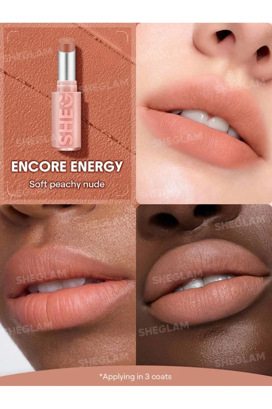 ویژگیهای رژ لب کوشنی سبک مات و مخملی مدل Lip Veil Cushion رنگ Encore Energy شیگلم Sheglam | Sheglam Lip Veil Cushion Lightweight Lipstick-Encore Energy ویژگیهای رژ لب کوشنی سبک مات و مخملی مدل Lip Veil Cushion رنگ Encore Energy شیگلم Sheglam | Sheglam Lip Veil Cushion Lightweight Lipstick-Encore Energy