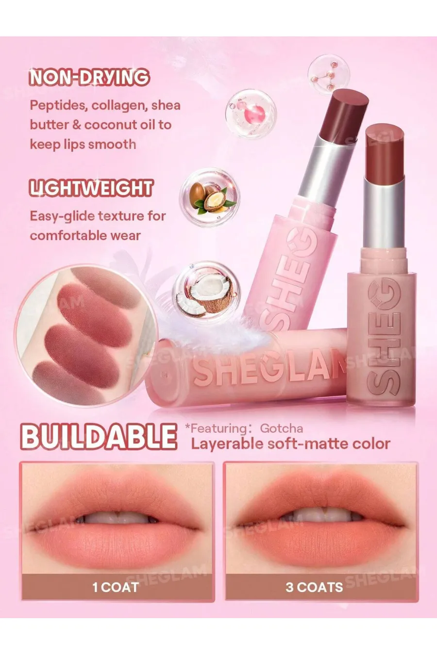 درباره رژ لب کوشنی سبک مات و مخملی مدل Lip Veil Cushion رنگ Encore Energy شیگلم Sheglam | Sheglam Lip Veil Cushion Lightweight Lipstick-Encore Energy درباره رژ لب کوشنی سبک مات و مخملی مدل Lip Veil Cushion رنگ Encore Energy شیگلم Sheglam | Sheglam Lip Veil Cushion Lightweight Lipstick-Encore Energy
