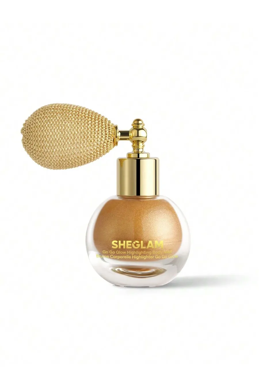 خرید اسپری هایلایتر و براق کننده بدن Go Go Glow رنگ طلایی Gold شیگلم Sheglam اصل و اورجینال از زینوشاپ