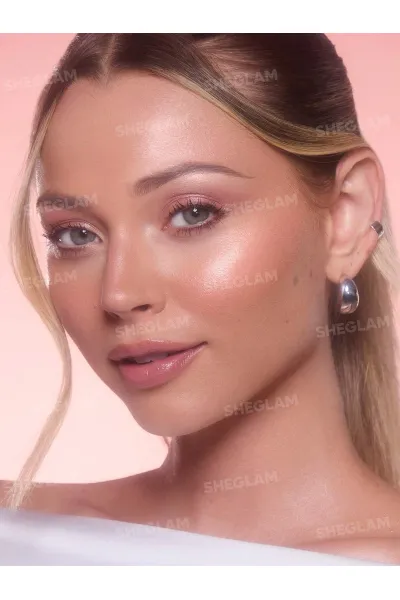  تصویر 7 : هایلایتر استیکی کره‌ای مدل Buttery Bling رنگ صورتی ملایم Pink Satin شیگلم Sheglam 