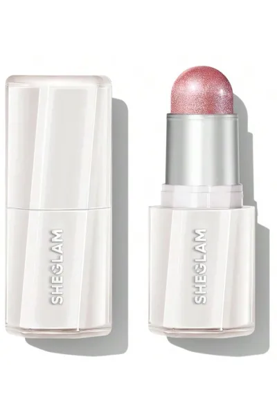 هایلایتر استیکی کره‌ای مدل Buttery Bling رنگ رز صورتی Rose Rush شیگلم Sheglam