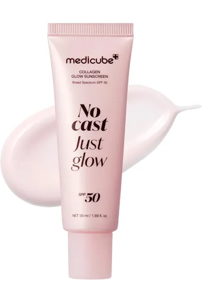 ضد آفتاب کلاژن گلو بدون رد سفید SPF 50 مدی کیوب Medicube