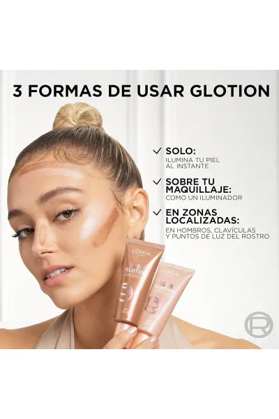  تصویر 7 : پرایمر لومی گلوشن رنگ 902 درخشش روشن Light Glow لورال پاریس L'Oreal Paris 
