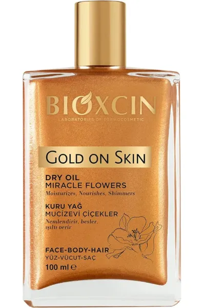 روغن خشک هایلایتر بدن Gold On Skin بیوکسین BIOXCIN