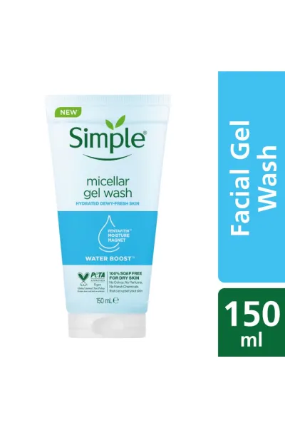 Simple-سیمپل-WATER-BOOST-ژل-شوینده-آبرسان-میسلار-