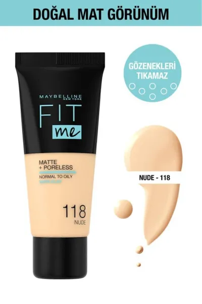 Maybelline-New-York-میبلین-نیویورک-118-کرم-پودر-پوست-چرب-شماره-