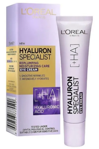 L'Oreal-Paris-لورال-پاریس--کرم-دور-چشم-هیالورونیک-اسید-پلاس-