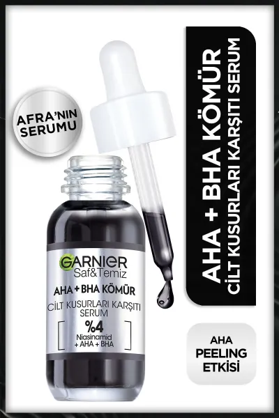 Garnier-گارنیر-Aha-+-Bha-سرم-زغال-لایه-بردار-و-شفاف-کننده-