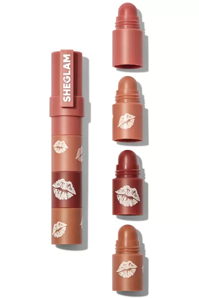 Sheglam-شیگلم-Bare-Stack-رژ-لب-۴-در-۱-فشنگی-رنگ-