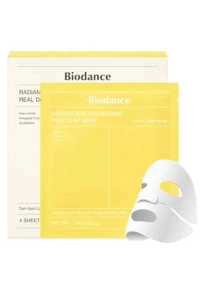 BioDance-بایودنس--پک-۴-تایی-ماسک-نیاسینامید-